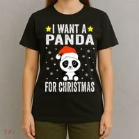 All I Want For Christmas Is More Pandas Christmas T-Shirt thumb 4