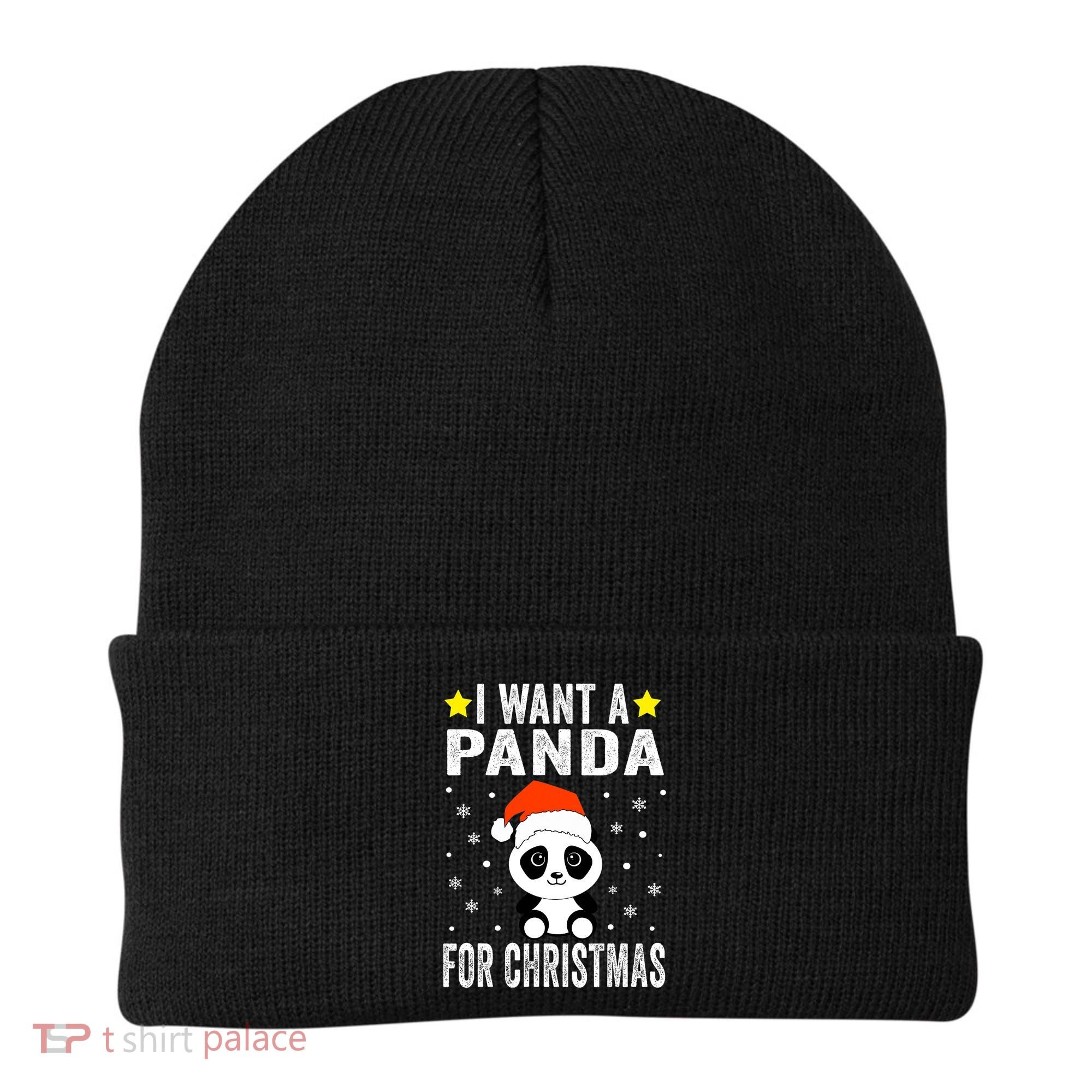 All I Want For Christmas Is More Pandas Christmas Beanie
