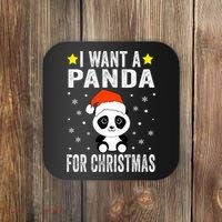 All I Want For Christmas Is More Pandas Christmas Coaster thumb 0