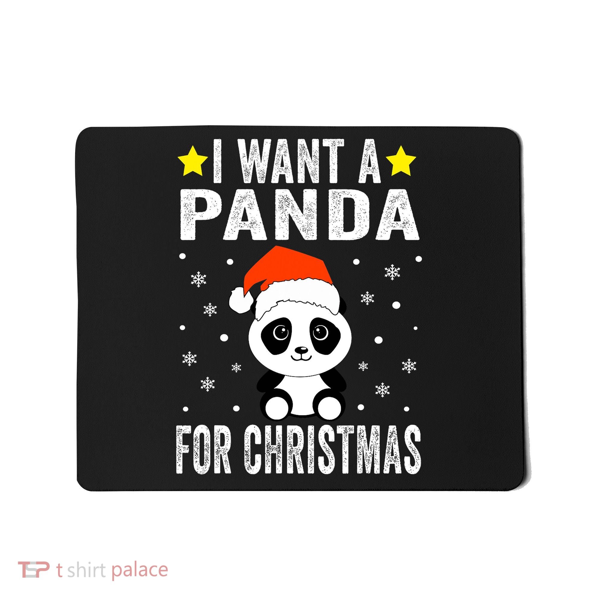 All I Want For Christmas Is More Pandas Christmas Mousepad