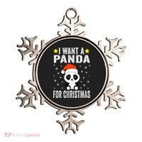 All I Want For Christmas Is More Pandas Christmas Ornament thumb 0