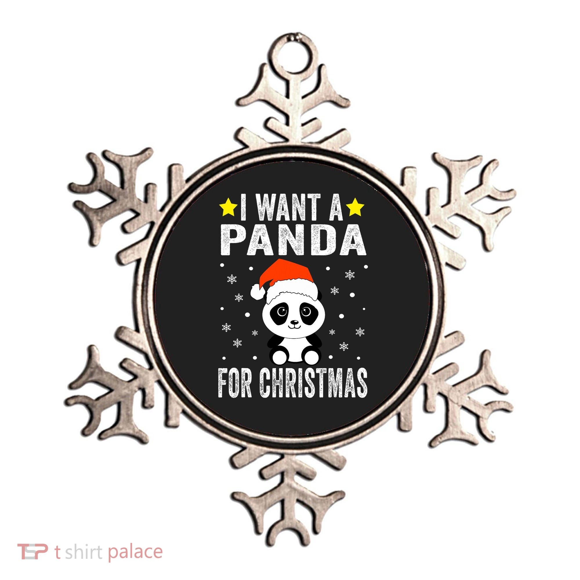 All I Want For Christmas Is More Pandas Christmas Ornament