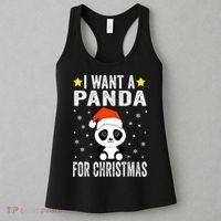 All I Want For Christmas Is More Pandas Christmas Women's Tank Top thumb 3