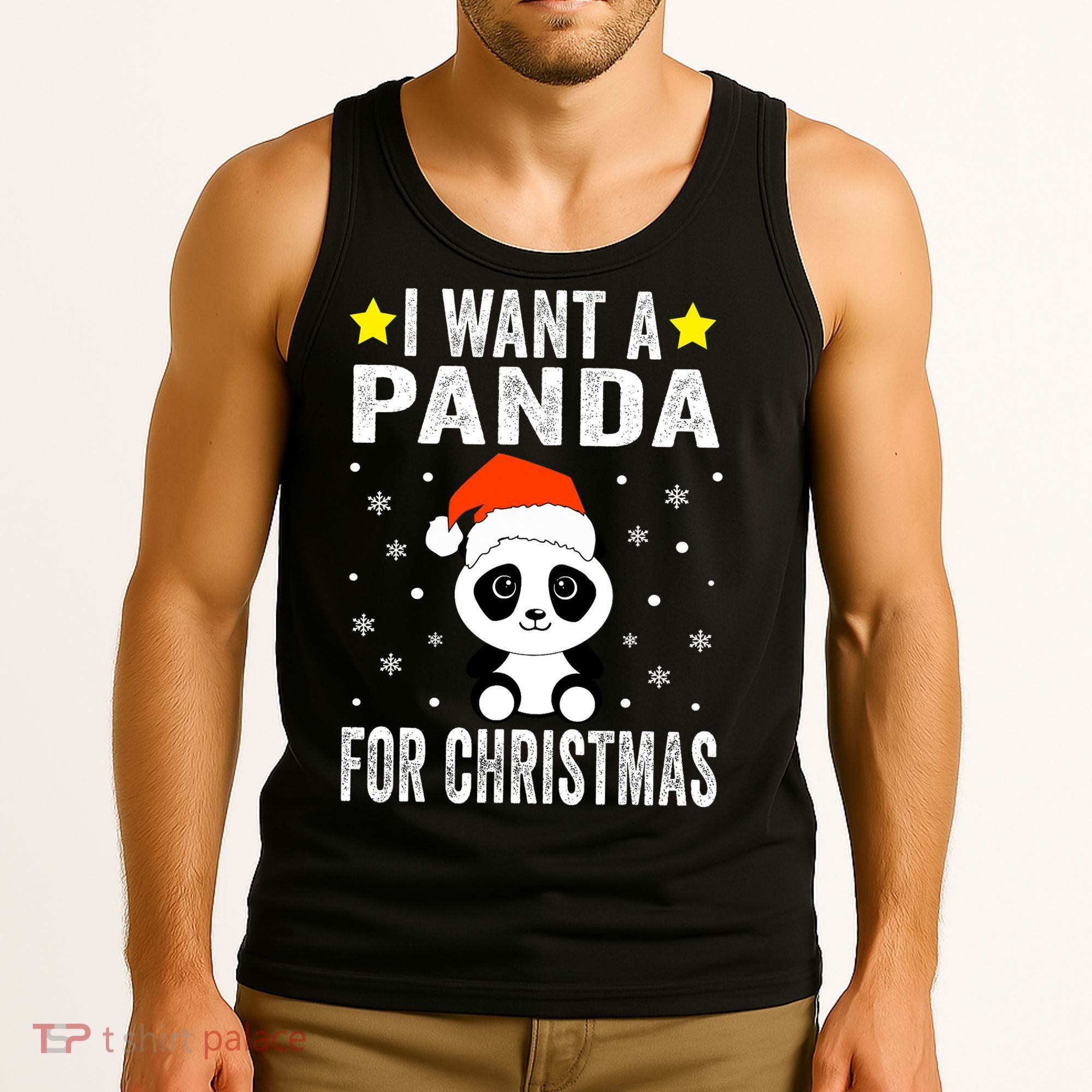 All I Want For Christmas Is More Pandas Christmas Tank Top
