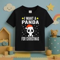 All I Want For Christmas Is More Pandas Christmas Toddler T-Shirt thumb 3