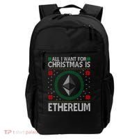 All I Want For Christmas Is Ethereum Crypto Holiday Backpack thumb 0