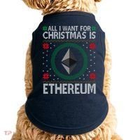 All I Want For Christmas Is Ethereum Crypto Holiday Doggie Tank thumb 0