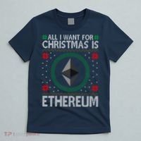 All I Want For Christmas Is Ethereum Crypto Holiday T-Shirt thumb 5