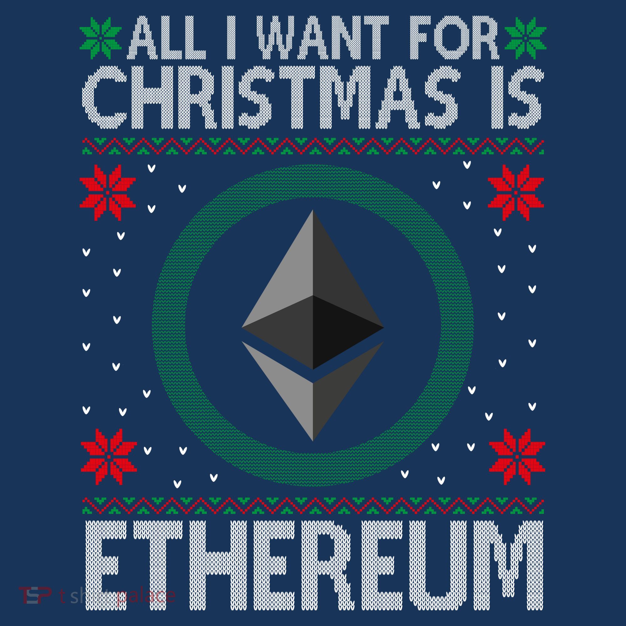 All I Want For Christmas Is Ethereum Crypto Holiday Women's Hoodie