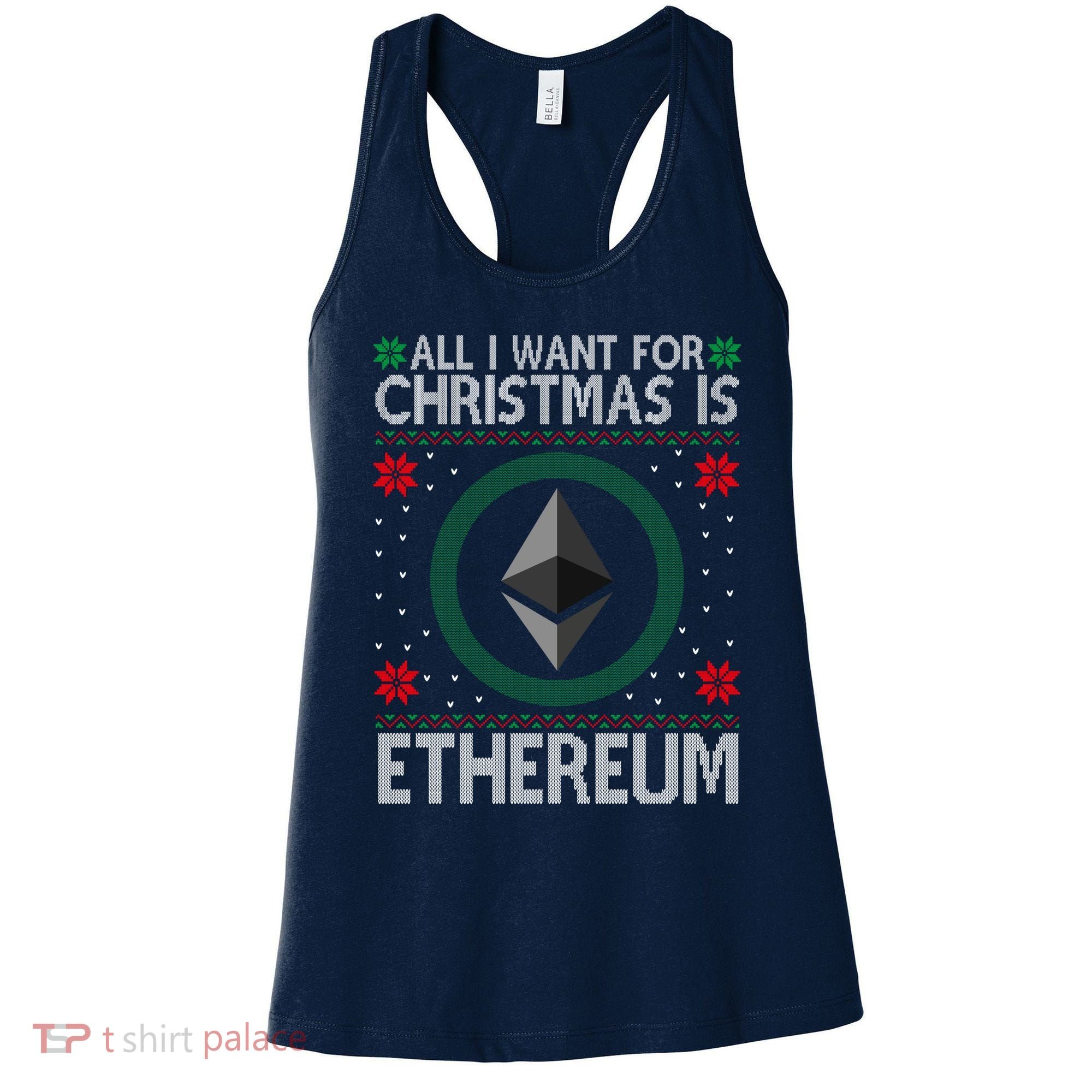 All I Want For Christmas Is Ethereum Crypto Holiday Women's Tank Top