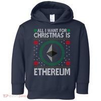 All I Want For Christmas Is Ethereum Crypto Holiday Toddler Hoodie thumb 0