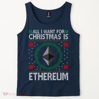 All I Want For Christmas Is Ethereum Crypto Holiday Tank Top thumb 2