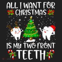 All I Want For Christmas Is My Two Front Teeth Women's Sweatshirt thumb 2