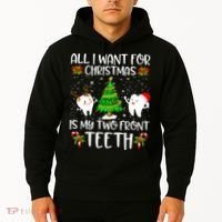 All I Want For Christmas Is My Two Front Teeth Hoodie thumb 2