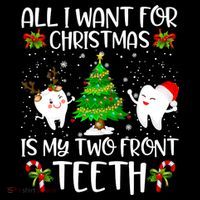 All I Want For Christmas Is My Two Front Teeth Ornament thumb 1