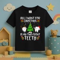 All I Want For Christmas Is My Two Front Teeth Toddler T-Shirt thumb 3