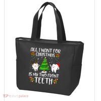 All I Want For Christmas Is My Two Front Teeth Tote Bag thumb 3