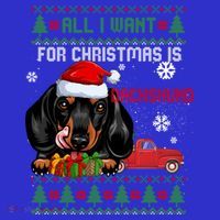 All I Want For Christmas Is Dachshund Ugly Christmas Sweater Funny Gift Sweatshirt thumb 3