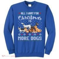 All I Want For Christmas Is More Dogs Ugly Xmas Sweater Gift Sweatshirt thumb 0