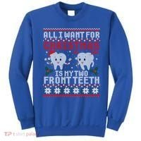 All I Want For Christmas Is My Two Front Teeth Ugly Sweater Cute Gift Sweatshirt thumb 0