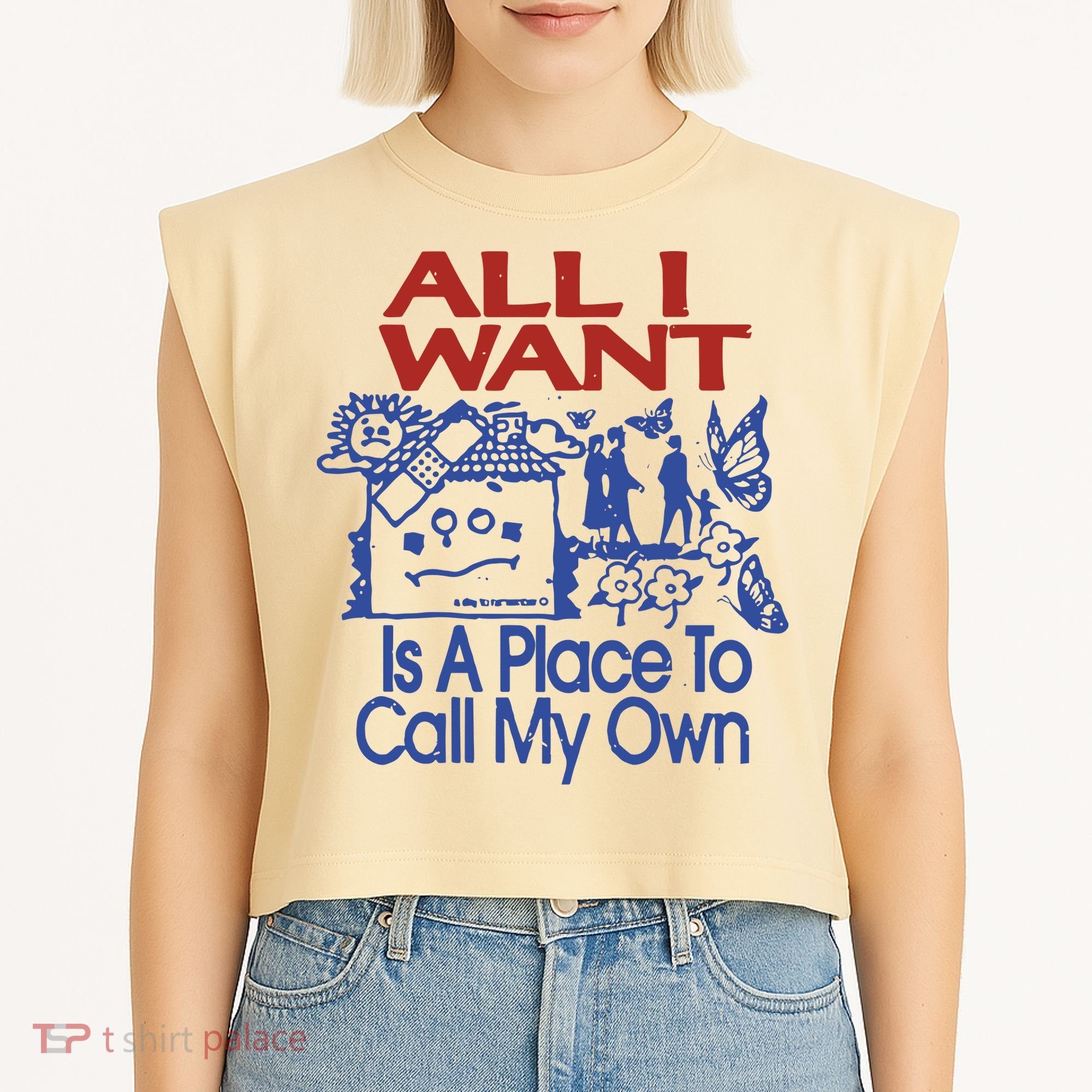 All I Want A Day To Remember 2024 Garment-Dyed Women's Muscle Tee