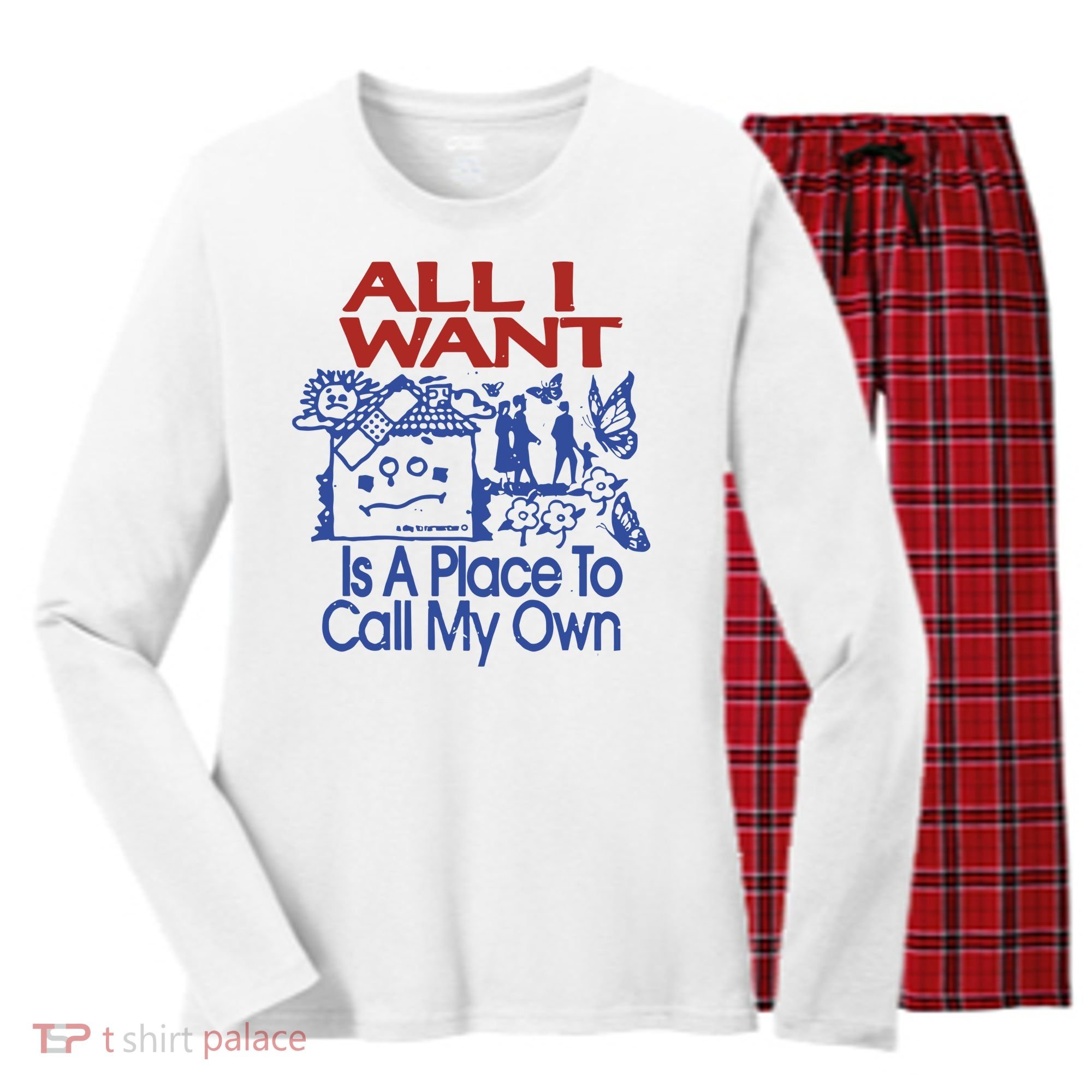 All I Want A Day To Remember 2024 Women's Long Sleeve Flannel Pajama Set 