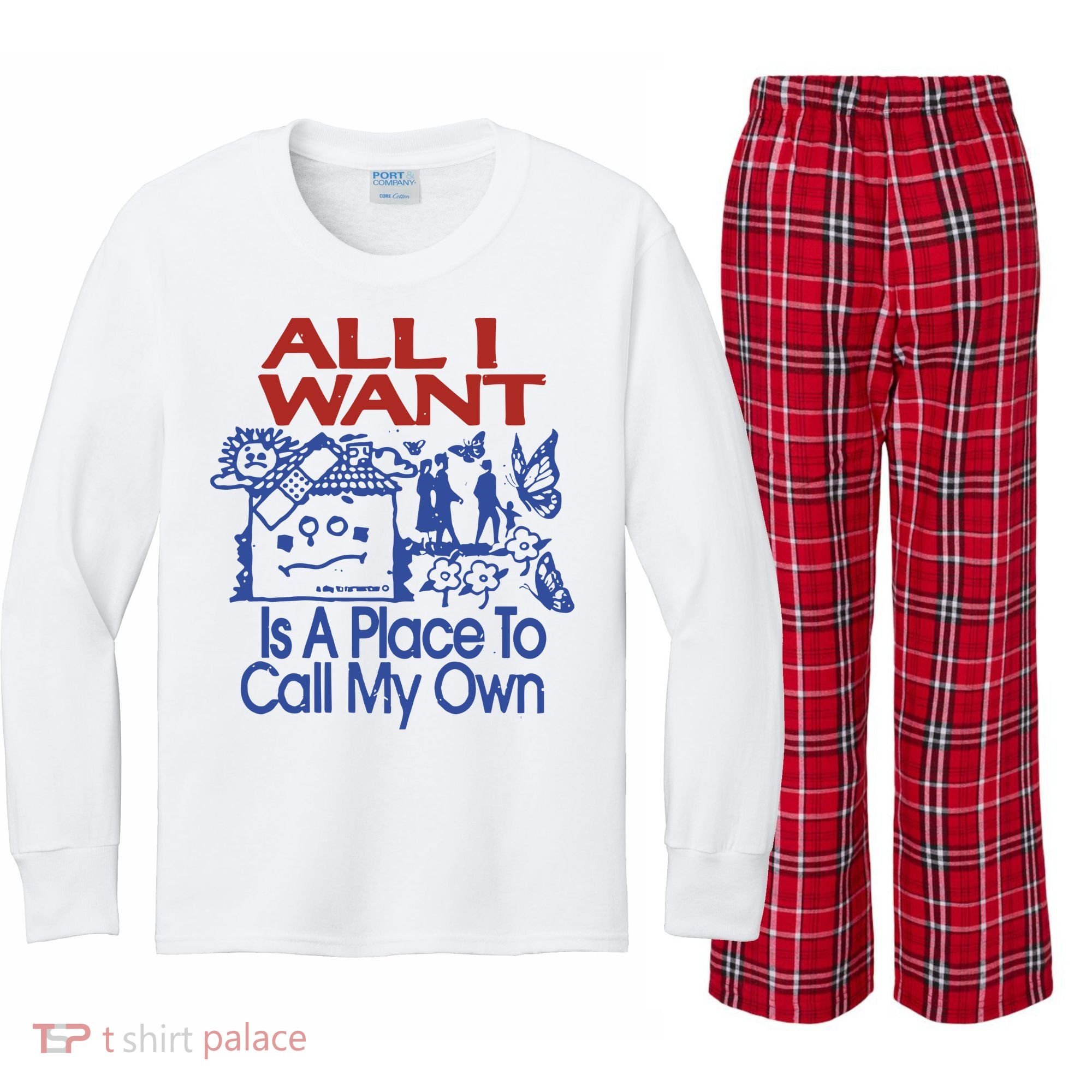 All I Want A Day To Remember 2024 Kids Long Sleeve Plaid Pajama Set