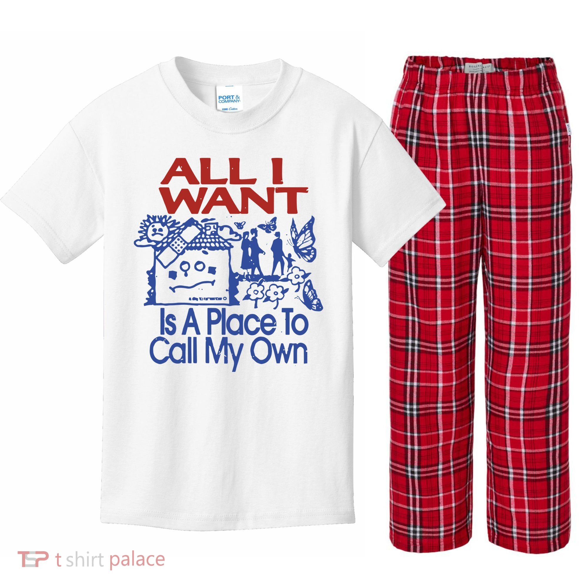 All I Want A Day To Remember 2024 Kids Plaid Pajama Set