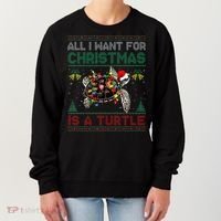 All I Want For Christmas Is A Sea Turtle Funny Ugly Sweater  Women's Sweatshirt thumb 0