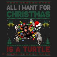 All I Want For Christmas Is A Sea Turtle Funny Ugly Sweater  Beanie thumb 2
