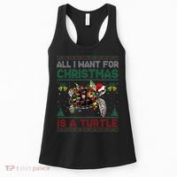 All I Want For Christmas Is A Sea Turtle Funny Ugly Sweater  Women's Tank Top thumb 0