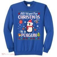 All I Want For Christmas Is A Penguin Funny Xmas Holiday Gift Sweatshirt thumb 0