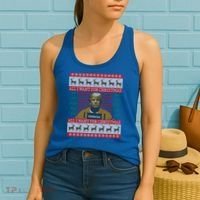 All I Want For Christmas Is Trump In Prison Ugly Christmas Gift Women's Tank Top thumb 2