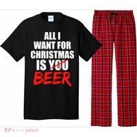 All I Want For Christmas Is Beer Funny Gift Pajama Set thumb 0