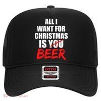 All I Want For Christmas Is Beer Funny Gift Hat thumb 0