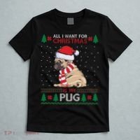 All I Want For Christmas Is My Pug Ugly Christmas T-Shirt thumb 5