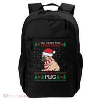 All I Want For Christmas Is My Pug Ugly Christmas Backpack thumb 0
