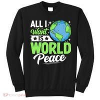 All I Want Is World Peace Graphic Sweatshirt thumb 0