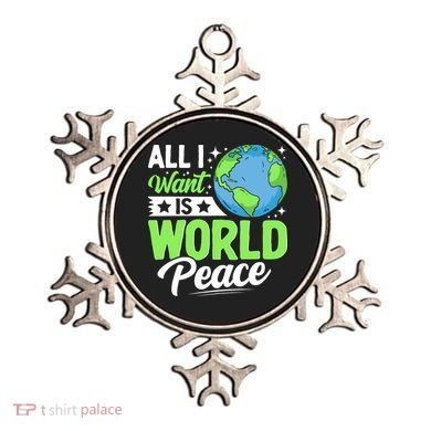 All I Want Is World Peace Graphic Ornament