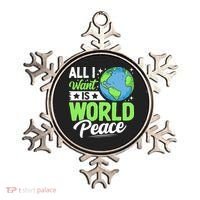 All I Want Is World Peace Graphic Ornament thumb 0