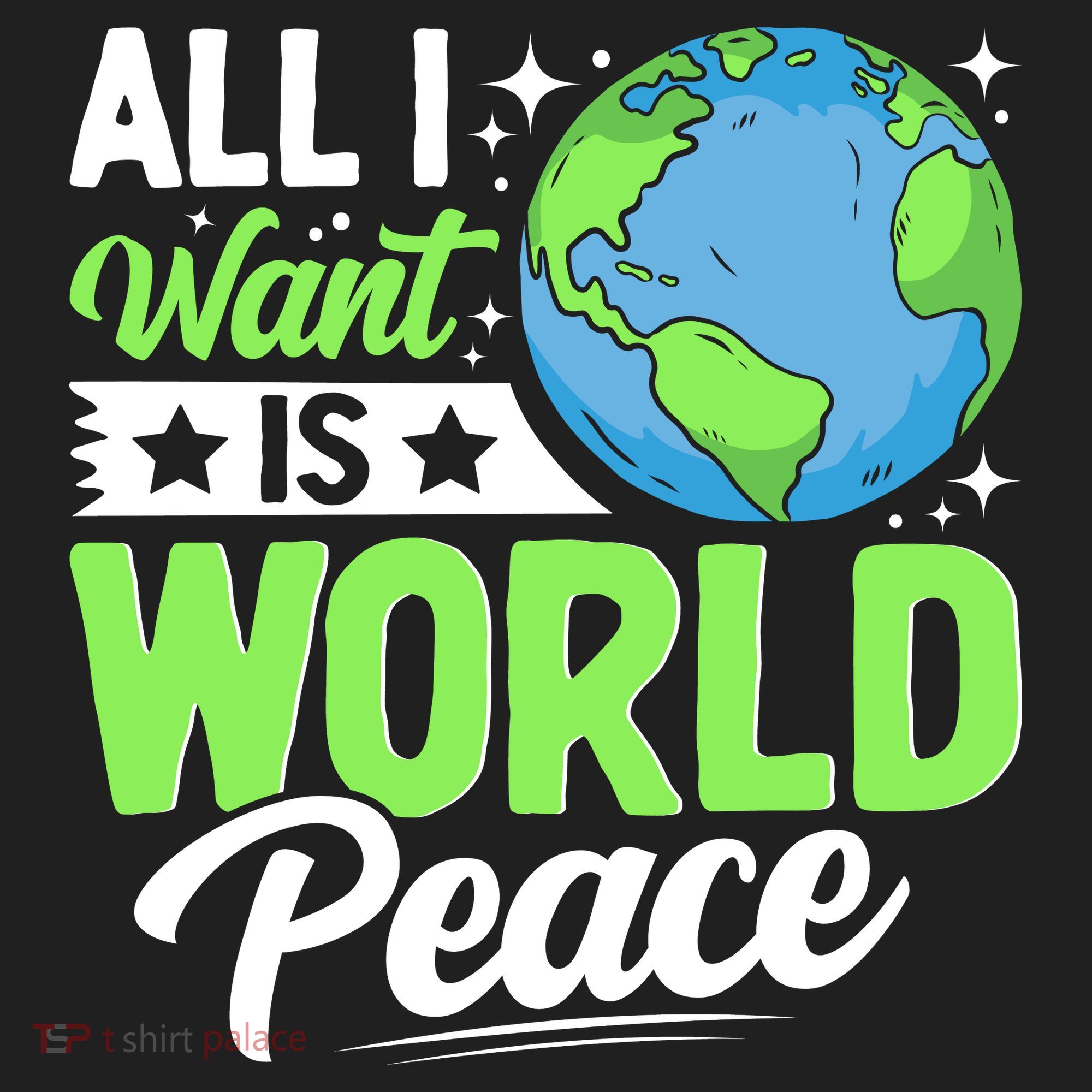 All I Want Is World Peace Graphic Hat