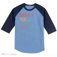 Admit It You Low Key Love Math Bruh Raglan Baseball Sleeve Shirt thumb 0
