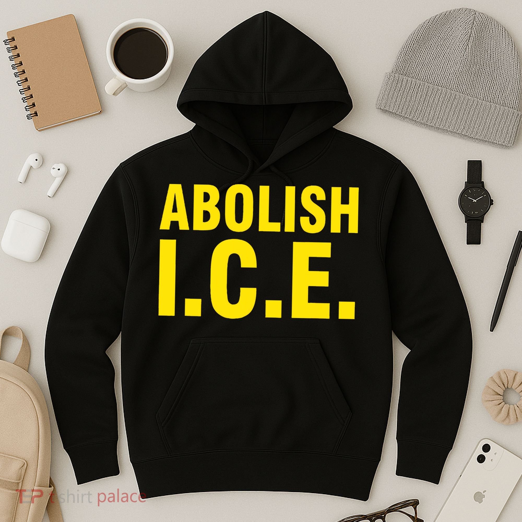 Abolish ICE Yellow Anti I.C.E Hoodie