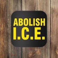 Abolish ICE Yellow Anti I.C.E Coaster thumb 0