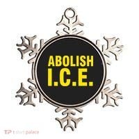 Abolish ICE Yellow Anti I.C.E Ornament thumb 0