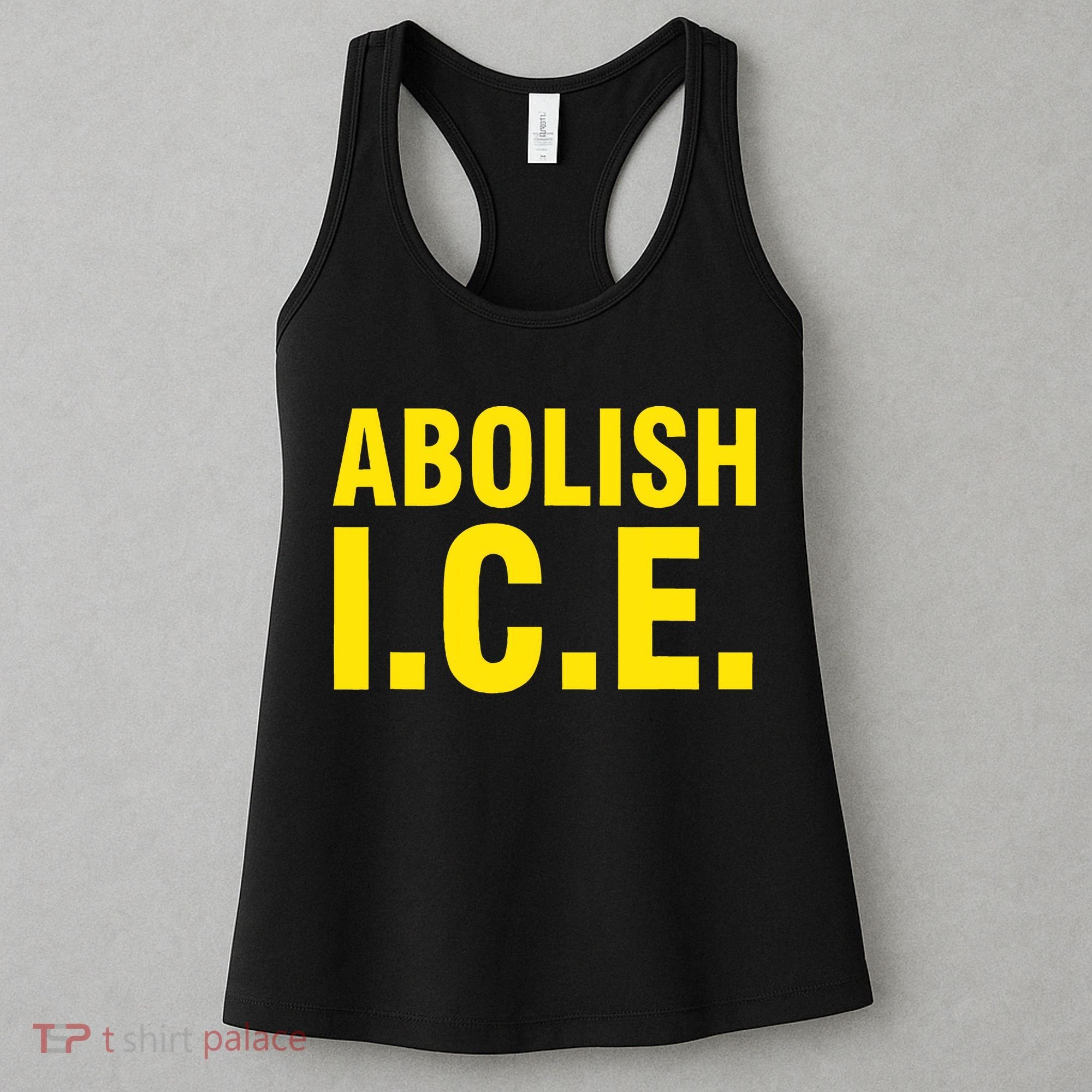 Abolish ICE Yellow Anti I.C.E Women's Tank Top