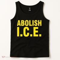 Abolish ICE Yellow Anti I.C.E Tank Top thumb 2