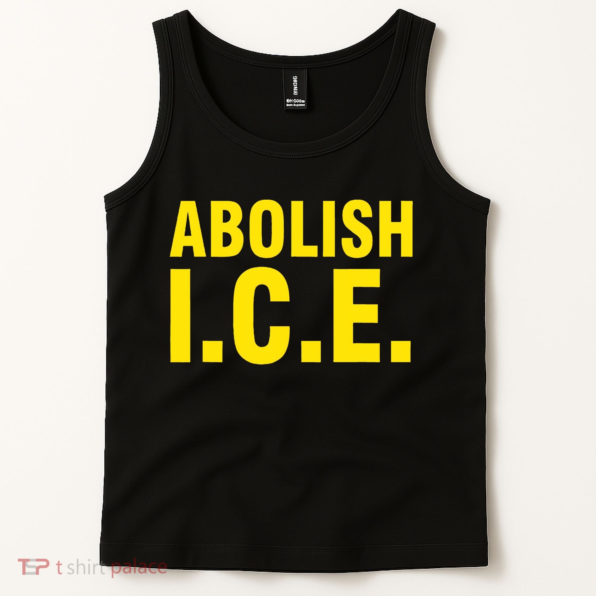 Abolish ICE Yellow Anti I.C.E Tank Top