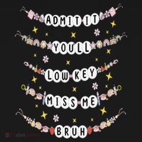 Admit It Youll Lowkey Miss Me Bruh Bracelets Teacher Women's Hoodie thumb 2