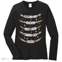 Admit It Youll Lowkey Miss Me Bruh Bracelets Teacher Women's Long Sleeve Shirt thumb 0